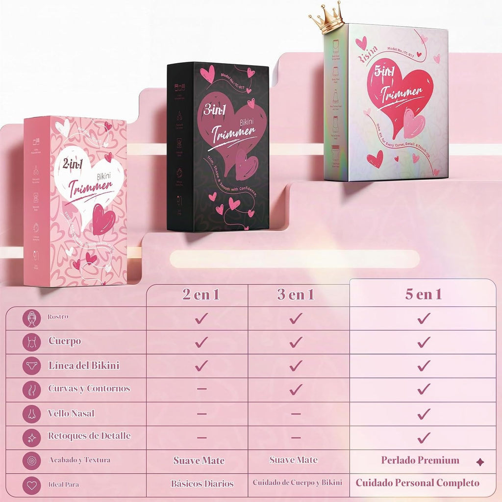 Risina Recortadora de bikini 5 en 1 para mujer, regalos de cuidado...