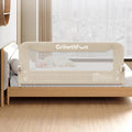 GrowthFun Riel de cama plegable para niños pequeños, marco y conect...