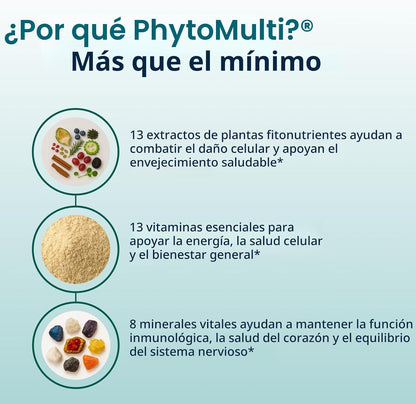 Comprimidos sin hierro Phytomulti de Metagenics, 120 comprimidos