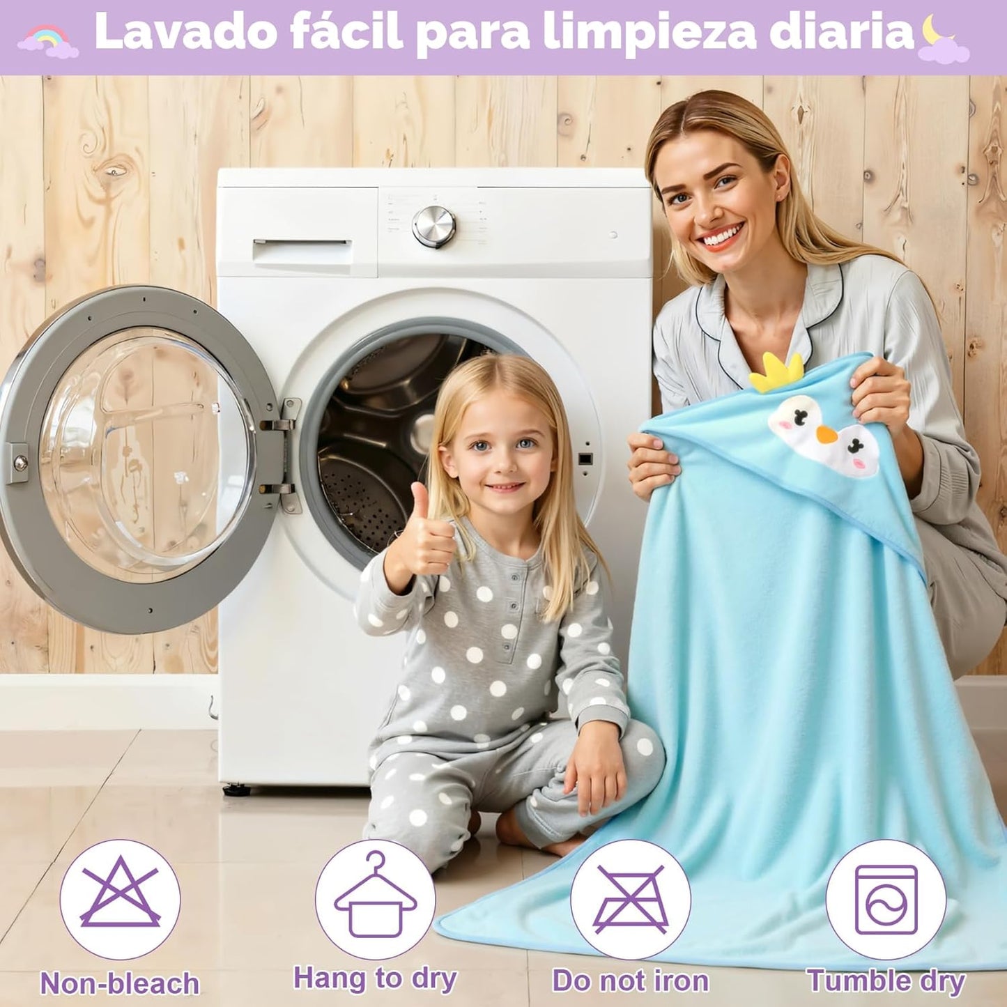 CandyHome Juego de 12 toallas de baño para bebés y niños pequeños,...