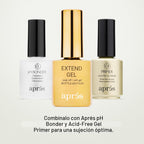 Apres Nail Extend Gel Gold Bottle | 0.51 fl oz | Calidad Premium |...