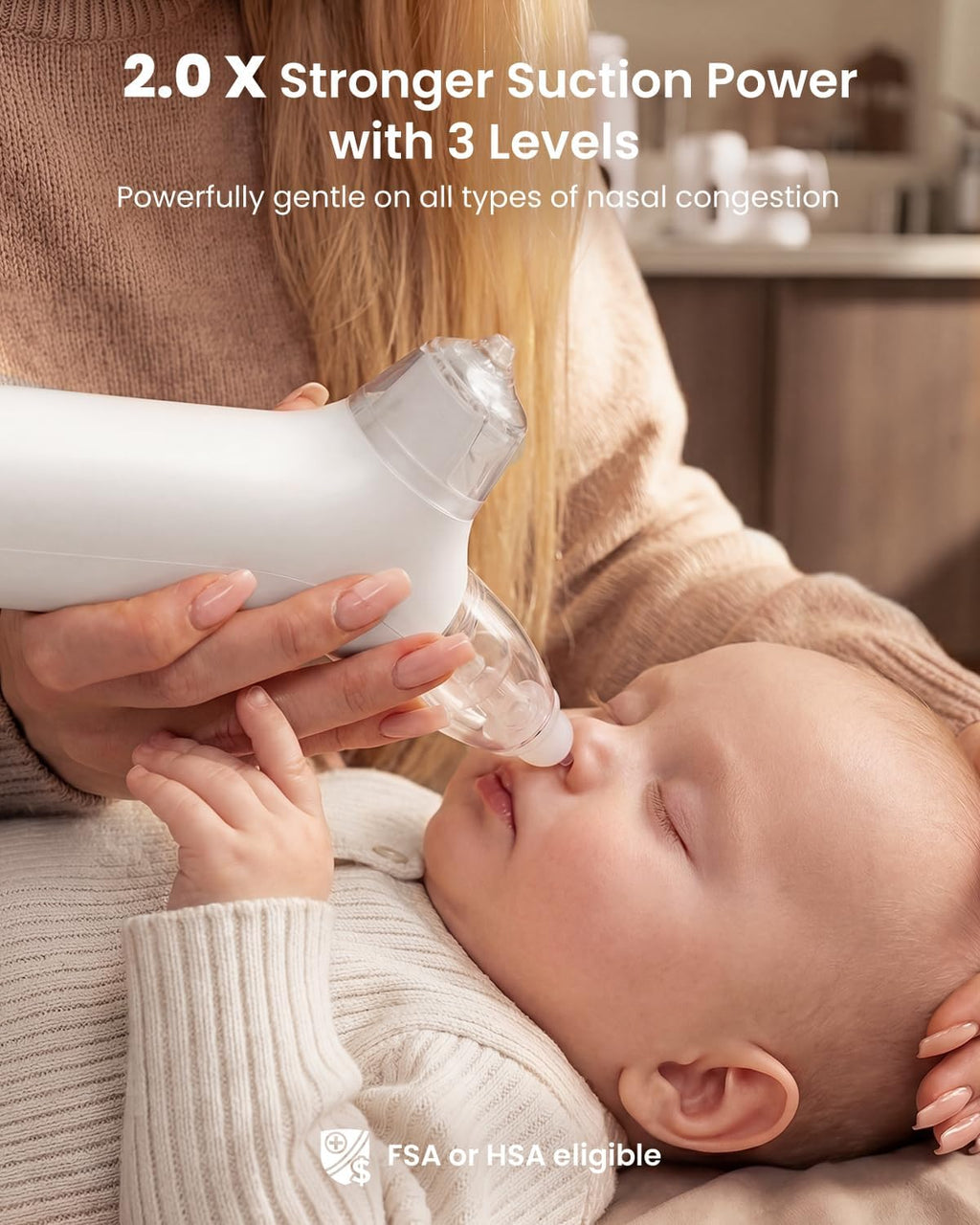 GROWNSY SniffEase Spa - Aspirador nasal 3 en 1 para bebé, aerosol,...