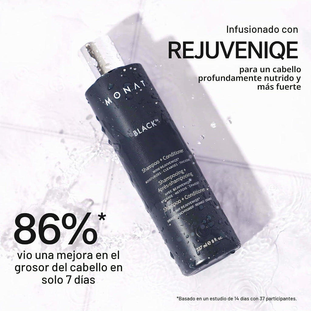 MONAT Black Shampoo + Conditioner \u2013 Fórmula 2 En 1 Para Cuidad...