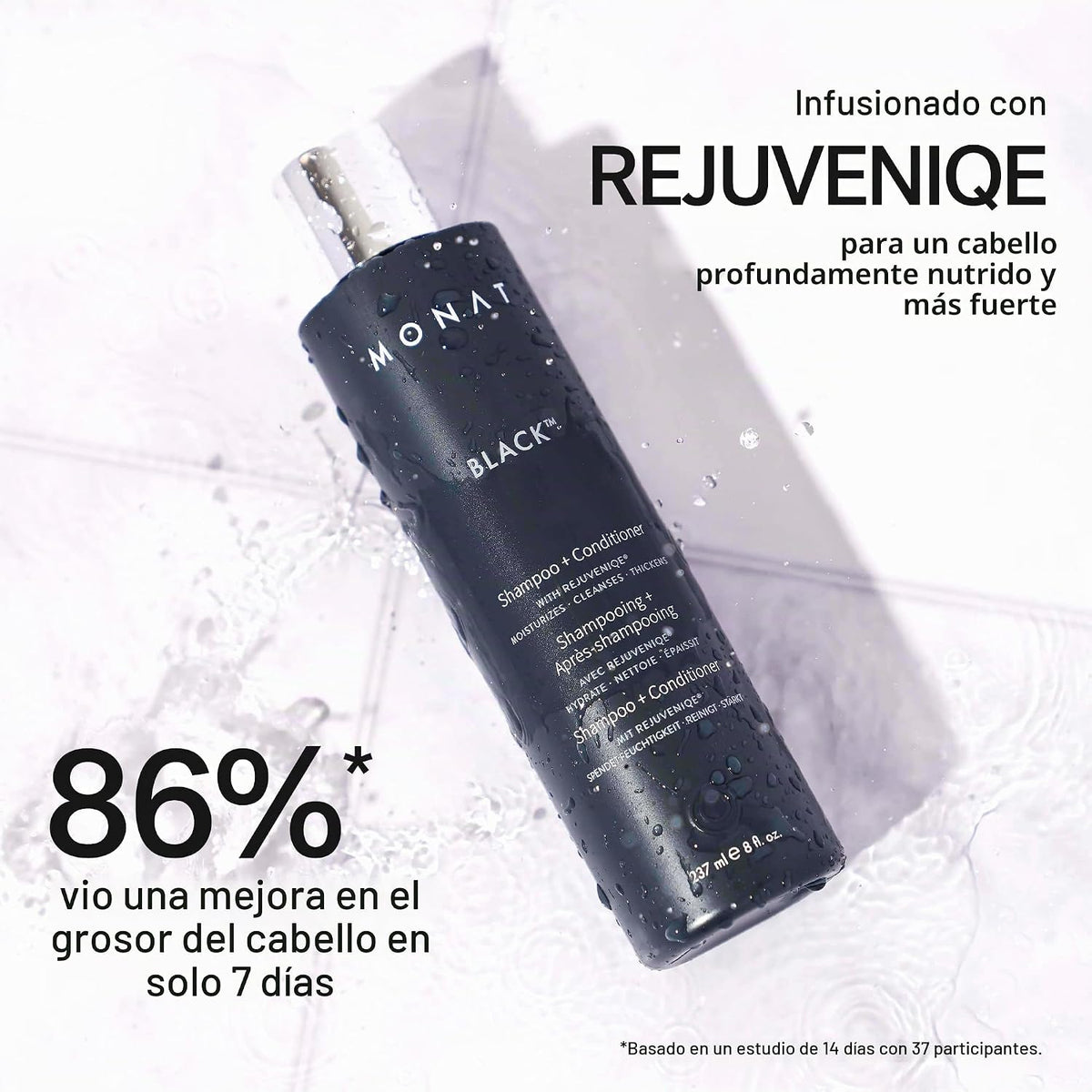 MONAT Black Shampoo + Conditioner \u2013 Fórmula 2 En 1 Para Cuidad...