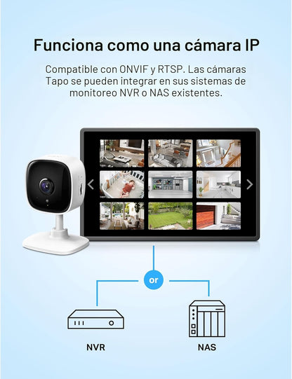TP-Link Tapo - Cámara de seguridad interior de 1080P para monitor d...