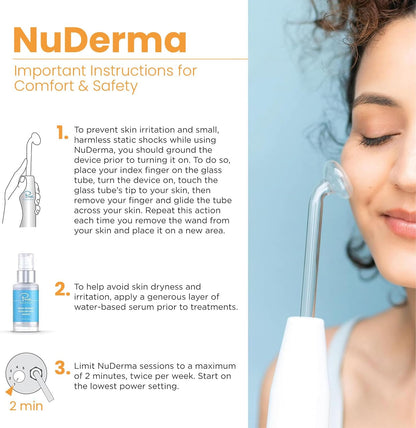 NuDerma - Máquina portátil de terapia de piel de mano, con neón, an...