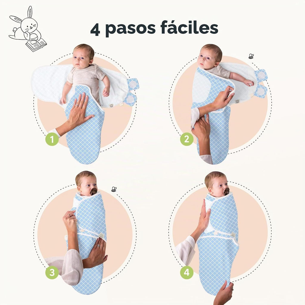 KeaBabies Paquete de 3 pañales orgánicos para recién nacidos, 0.5 T...