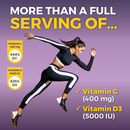 Viva Naturals Saúco con vitamina C y zinc para adultos - 5 en 1 Cáp...