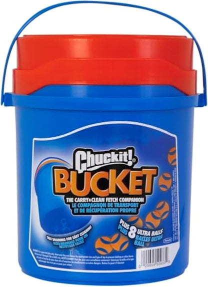 Chuckit! Juguetes de pelota ultra para perros con cubo de limpieza...