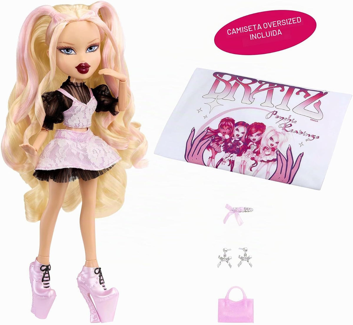 Bratz Stylin' Birthdayz Cloe Fashion Doll con camiseta personal...