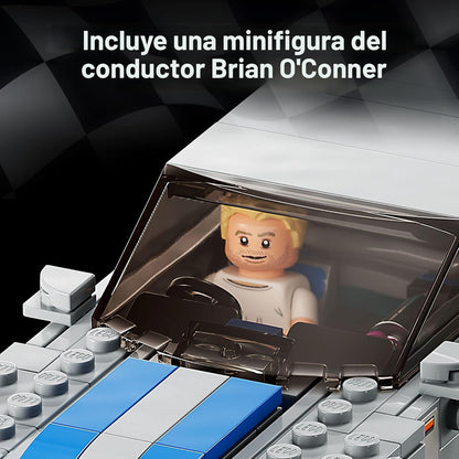 LEGO Speed Champions 2 Fast 2 Furious Nissan Skyline GT-R (R34) 76917 - kit de construcción de autos de carreras, coleccionable con minifigura Racer, juego 2023 para niños y niñas a partir de 9 años
