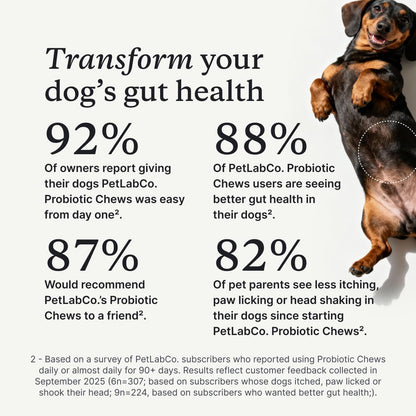 PetLab Co. Probióticos para perros, ayudan a la salud intestinal, l...