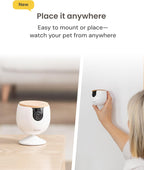Furbo Mini Cámara para Mascotas: Cámara de Seguridad con Alertas de...