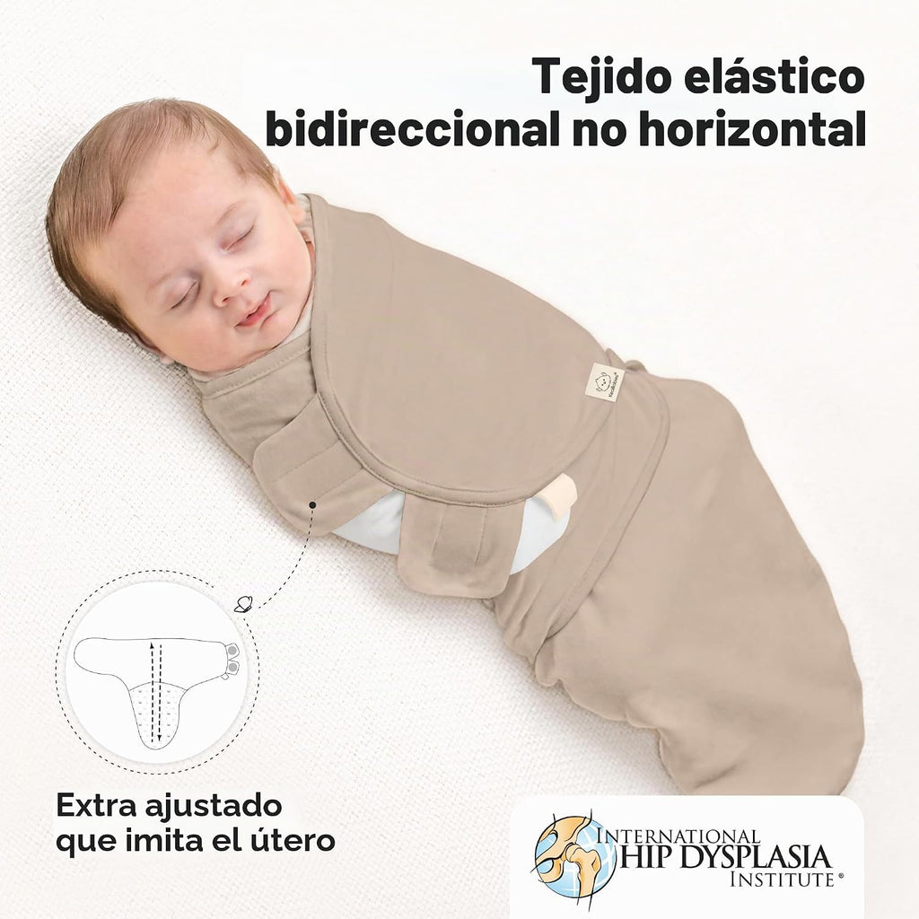 Paquete de 3 sacos de dormir envolventes orgánicos para bebé - Envo...