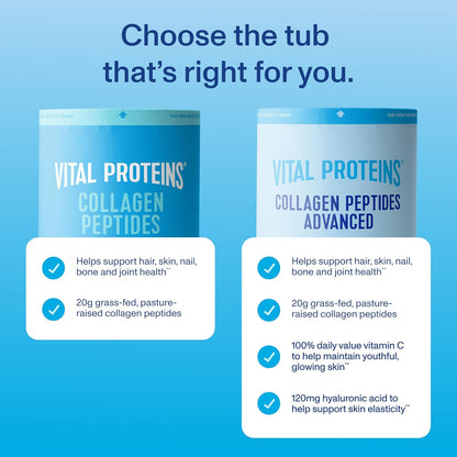 Vital Proteins - Péptidos de colágeno en polvo, de vacas alimentada...