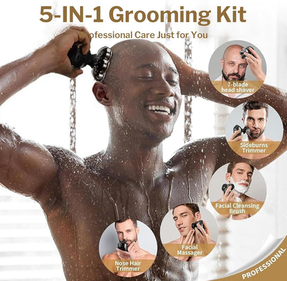 SHPAVVER ETHUP Afeitadoras de cabeza para hombres calvos: maquinill...