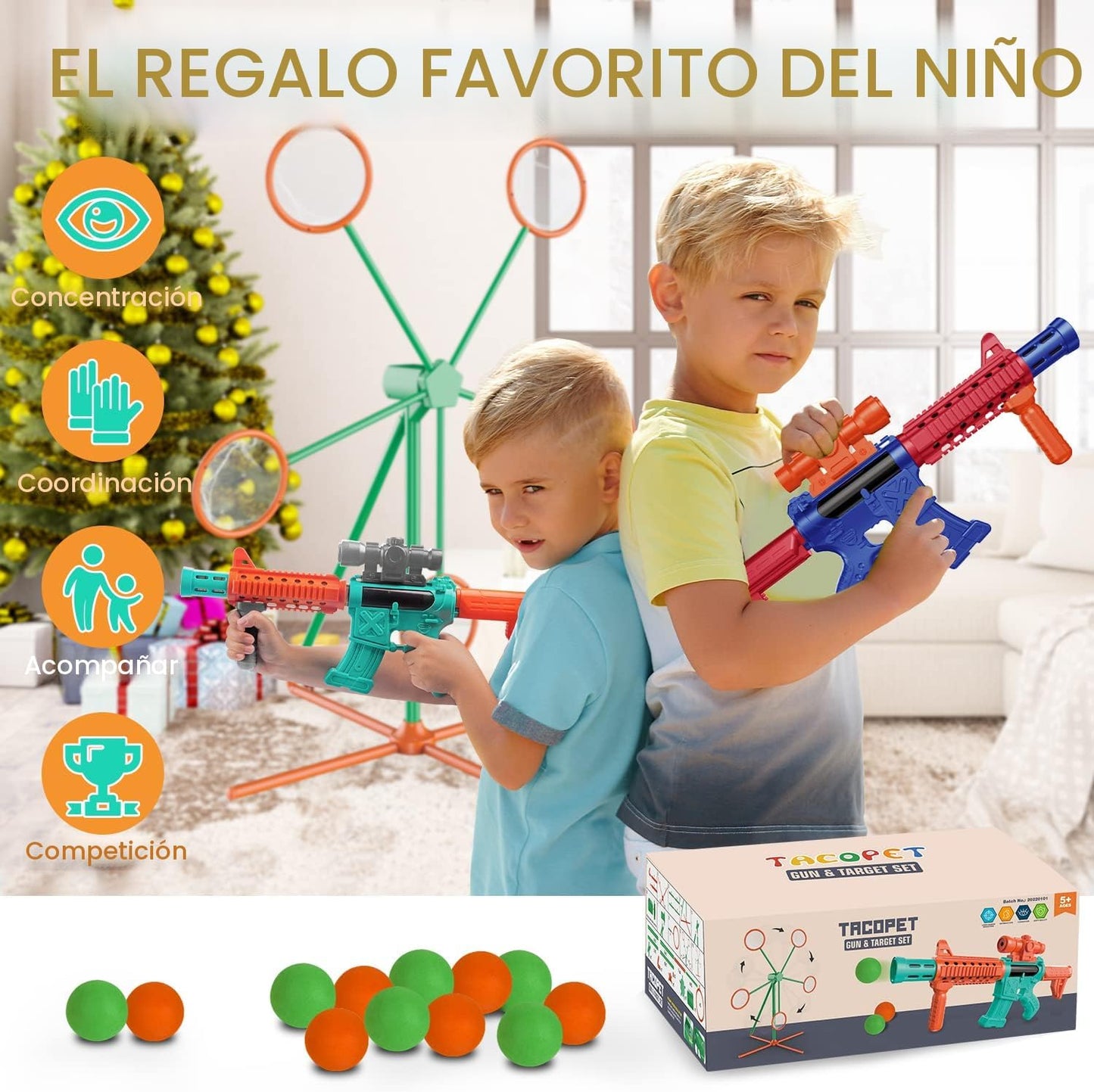 Marlrin Juegos de disparos para niños de 5, 6, 7, 8, 9 y 10 años en...