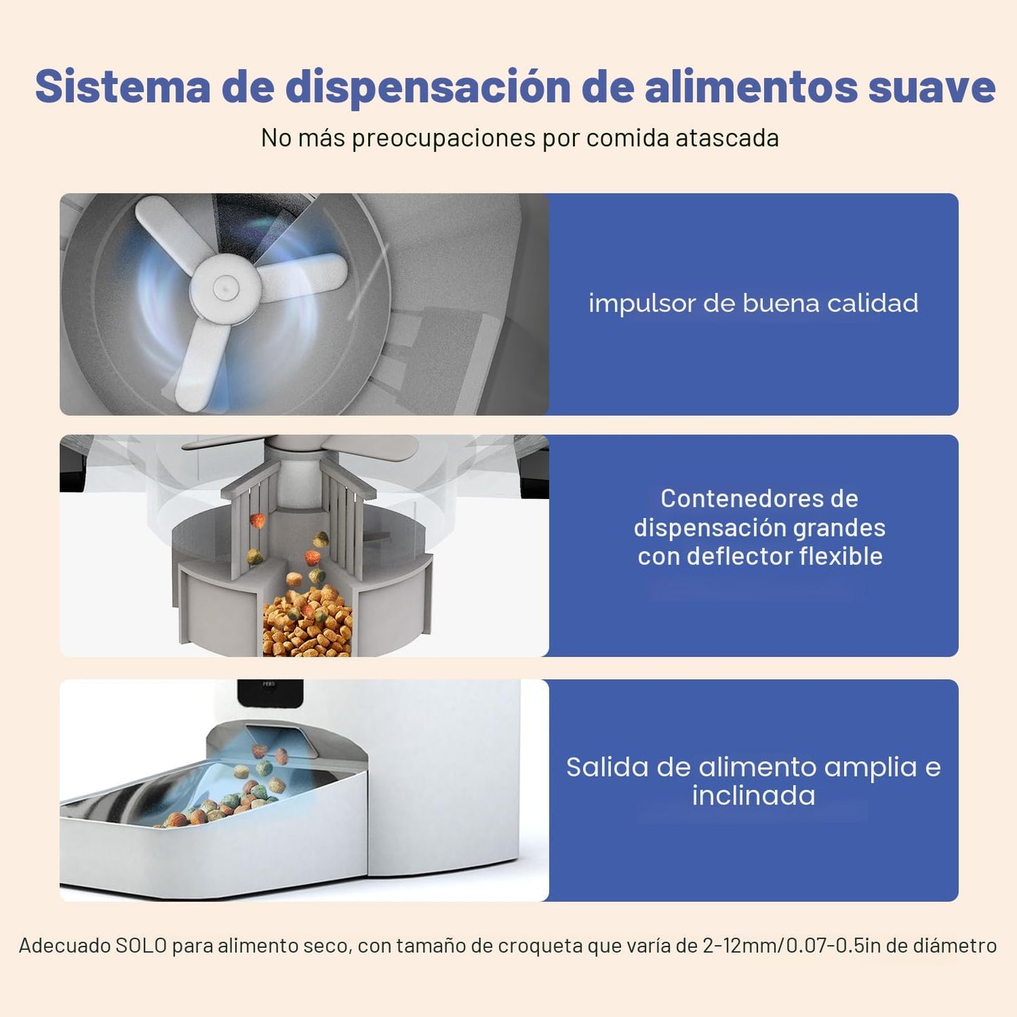 ANDOLL HOME Comedero automático para gatos de 2.4 G, dispensador de...