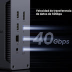 UGREEN Thunderbolt 4 Dock 13-en-1 Estación de acoplamiento de 40Gbps con pantalla única 8K y doble 4K@60Hz, carga de 90W para laptop, 2.5GbE, SD/TF 4.0. Revodok Max 213 para MacBook Surface Pro y más
