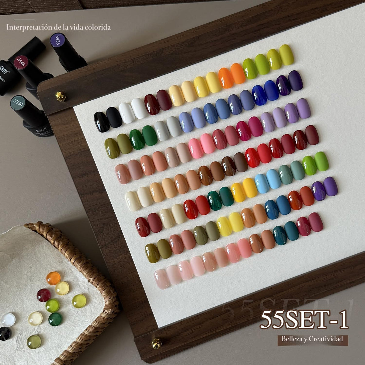 GAOY - Juego de 60 esmaltes de uñas de gel, 55 colores en casa | Co...