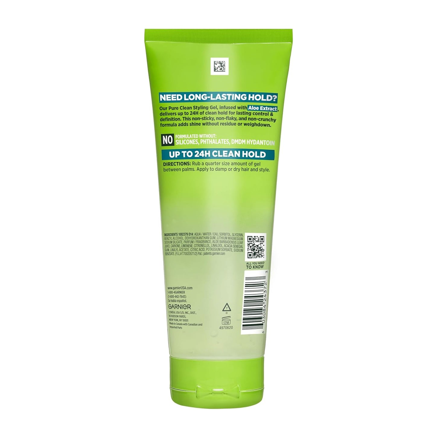 Gel de peinado Garnier Fructis Style Pure Clean 6.8 fl oz, 1 unidad...