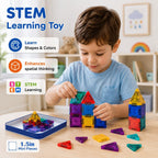 Mini azulejos magnéticos para niños, juego de construcción de viaje...