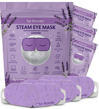 Lure Essentials Compresa cálida autocalentable para ojos secos, más...