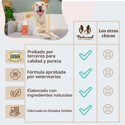 Natural Dog Company Aceite para Piel y Pelaje (16 oz.), Apoya la Sa...