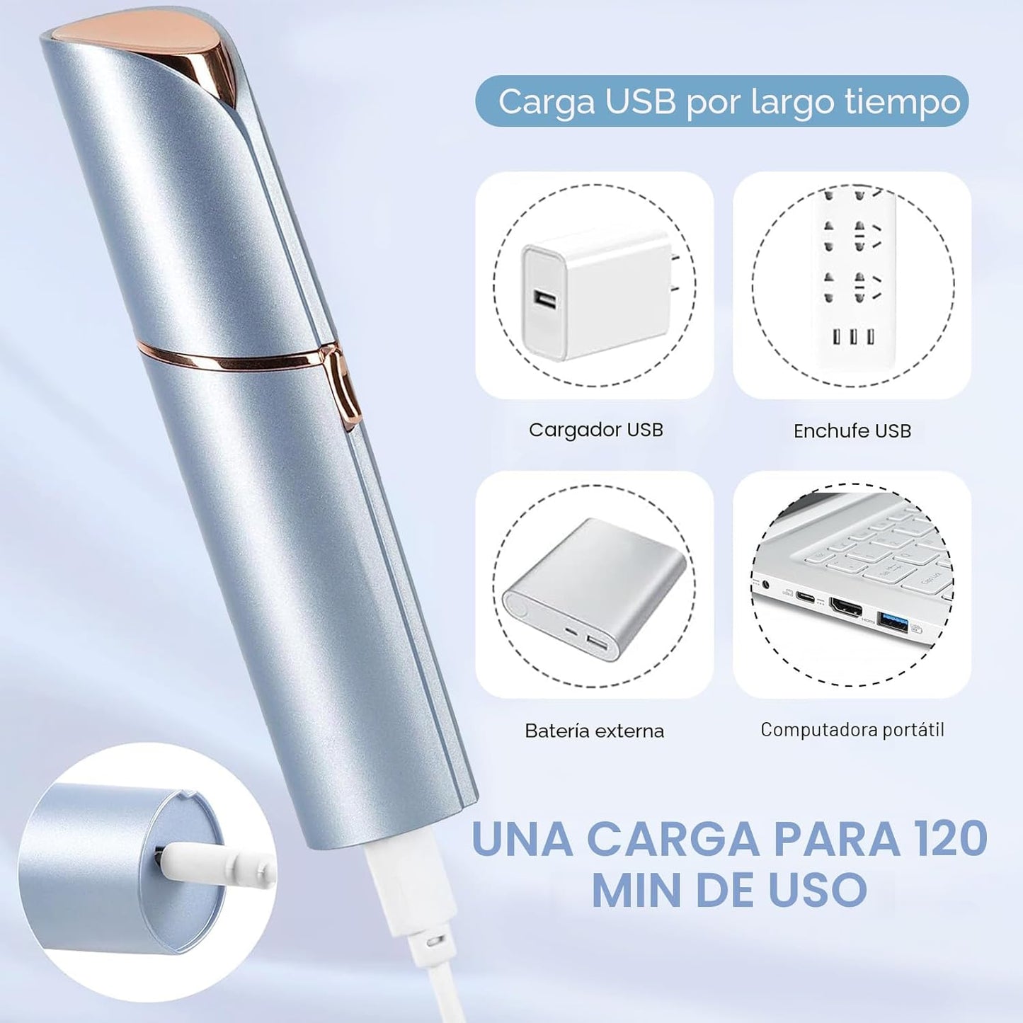 innobeaut Depilación facial para mujeres, removedor de vello facial...