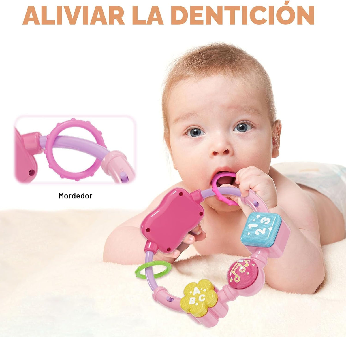 Ryotagift Juguetes de Peluche de Conejo Musical Bilingüe para Bebés...