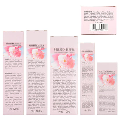 Set de Cuidado de Piel Sakura, Set de Cuidado de la Piel de Flor de...
