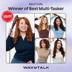 Wavytalk Juego de varita rizadora 5 en 1 con cepillo térmico y barr...