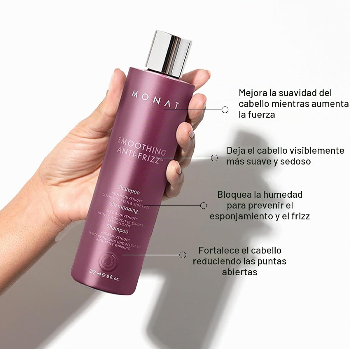 MONAT Set suavizante antiencrespamiento \u2013 Champú natural para...