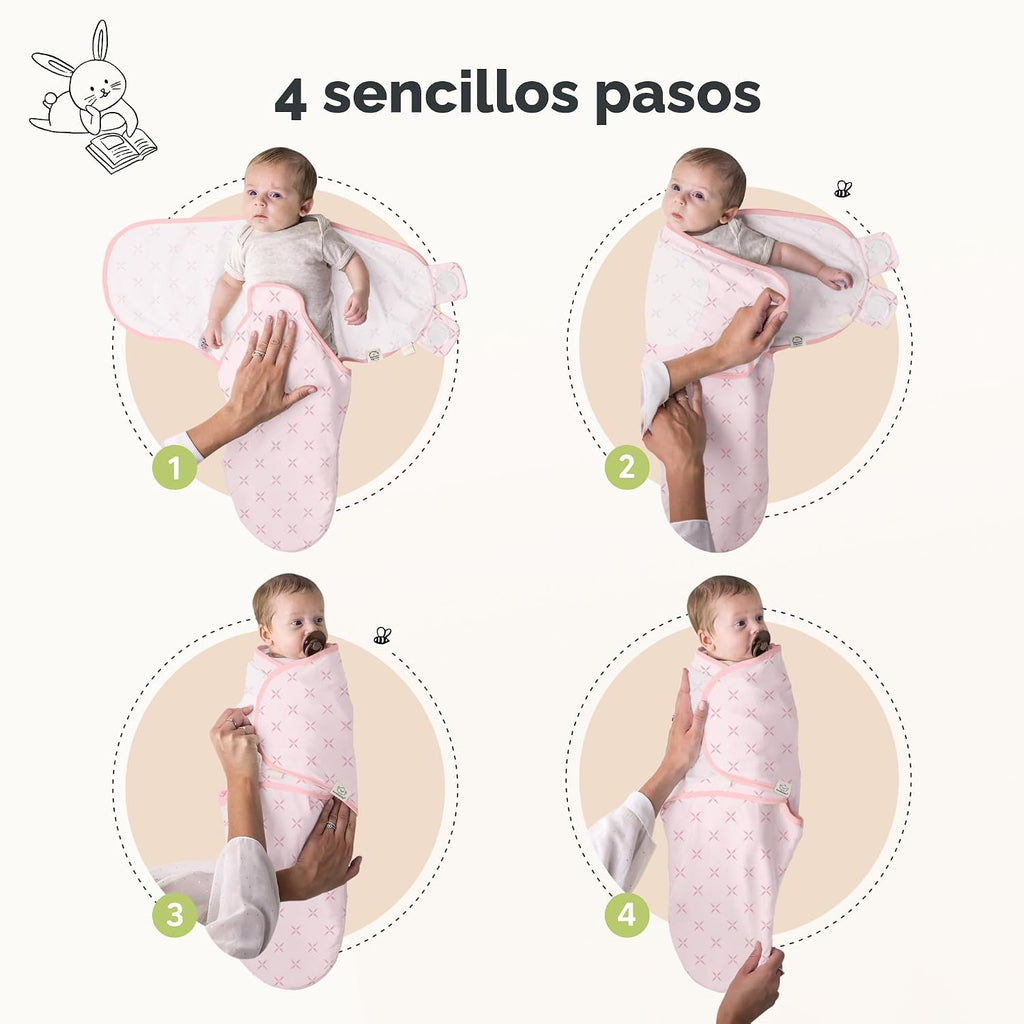 KeaBabies Paquete de 3 pañales orgánicos para recién nacidos, 0.5 T...