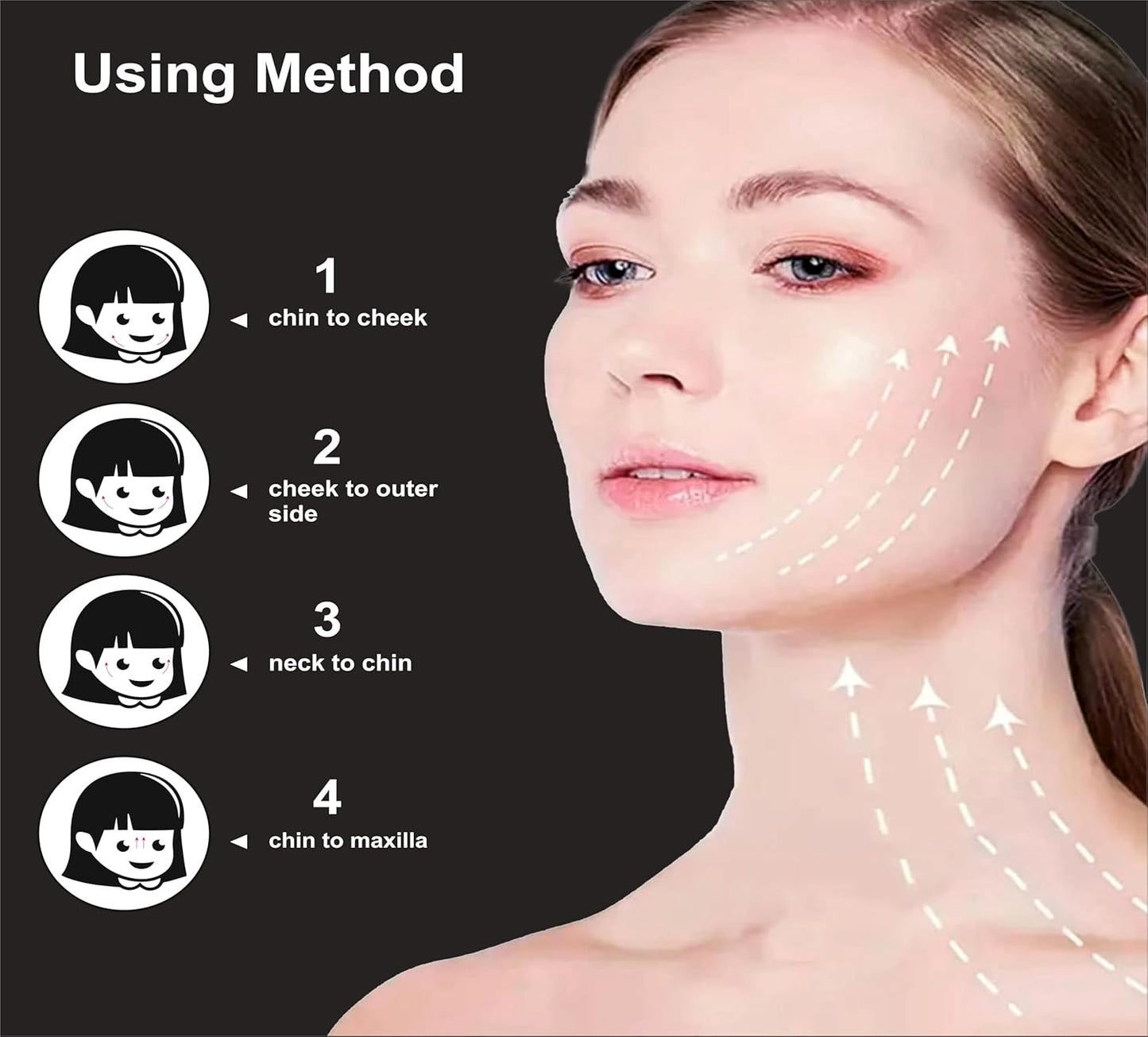 Herramienta para rostro y cuello, rodillo de belleza suave para rut...