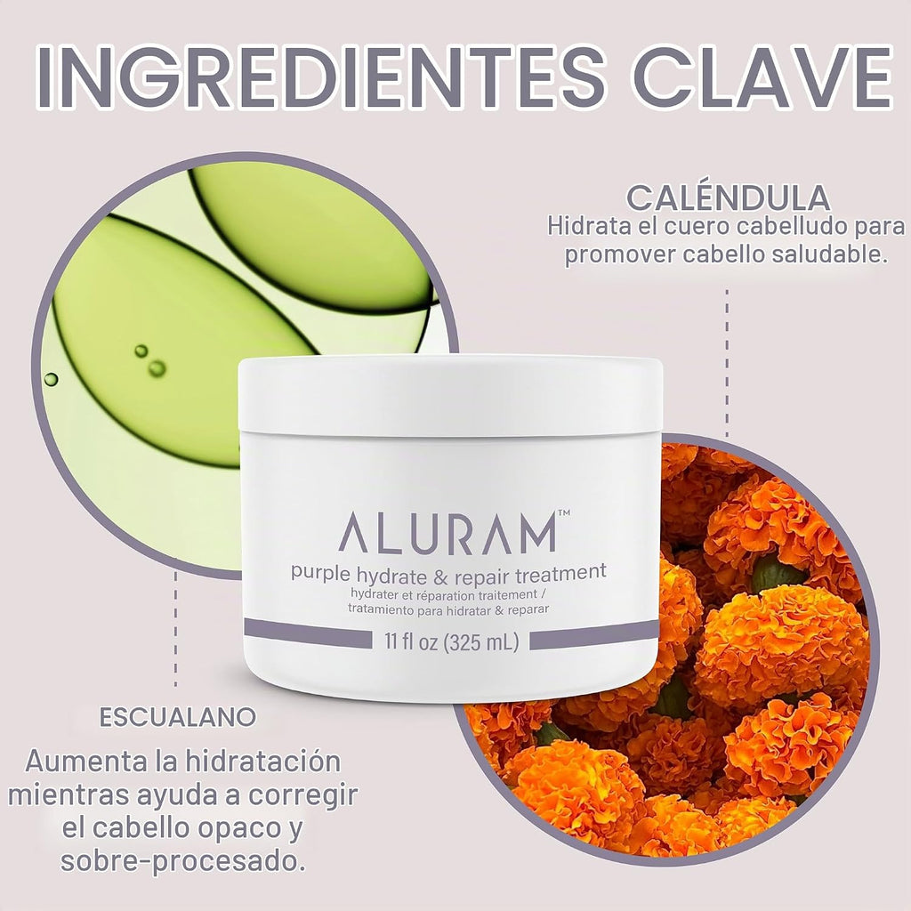 Aluram Purple Hydrate &amp; Repair - Tratamiento capilar, infusión...