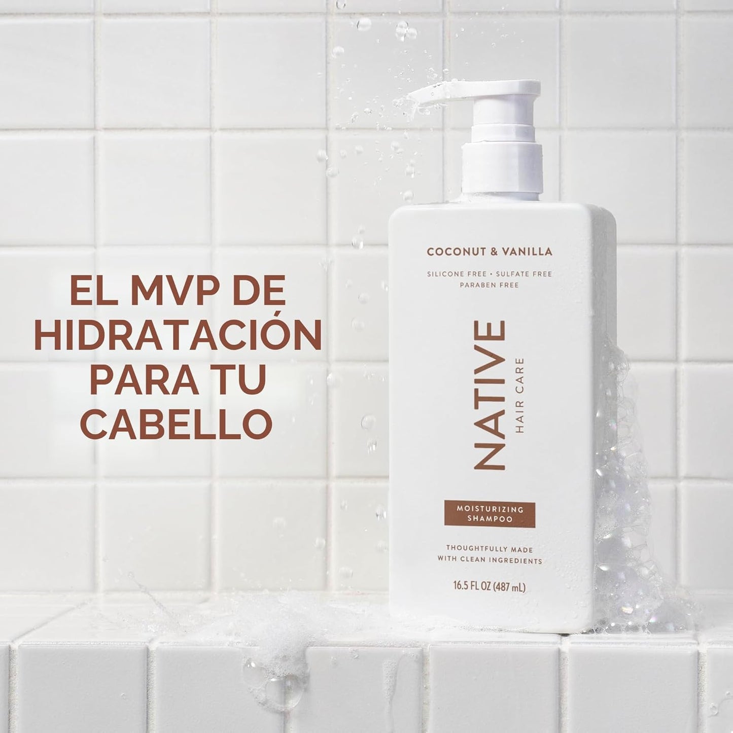 Native El champú y acondicionador de coco y vainilla contiene ingre...