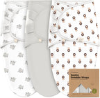 Paquete de 3 mantas orgánicas para dormir para bebé, para recién na...