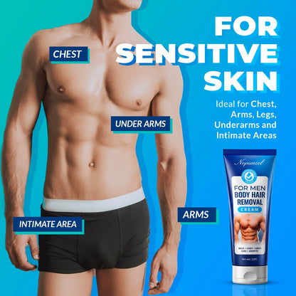Crema depilatoria para hombres: crema depilatoria para áreas íntima...