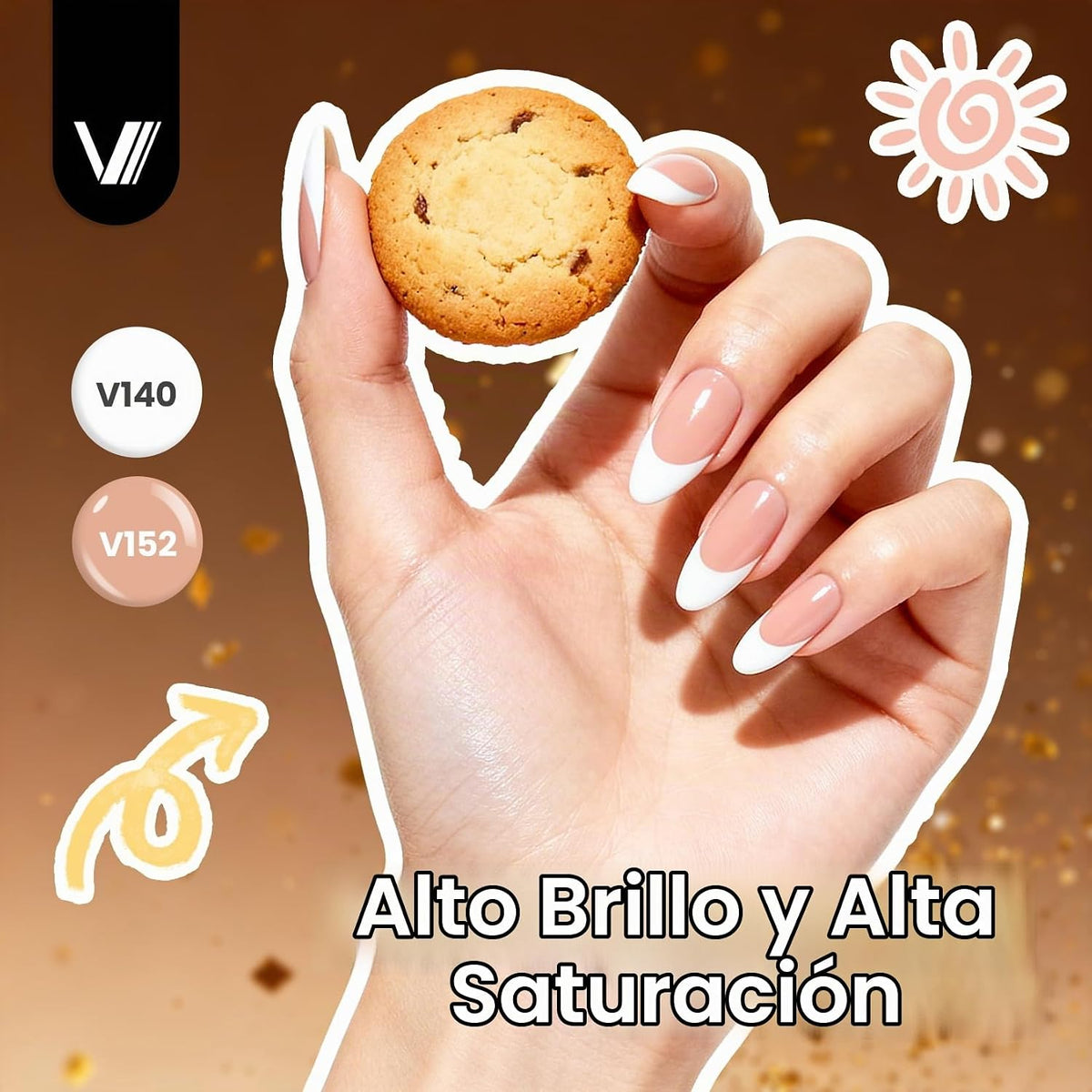 VANREESA Juego de 24 Piezas de Esmalte de Uñas en Gel - Colores Ele...
