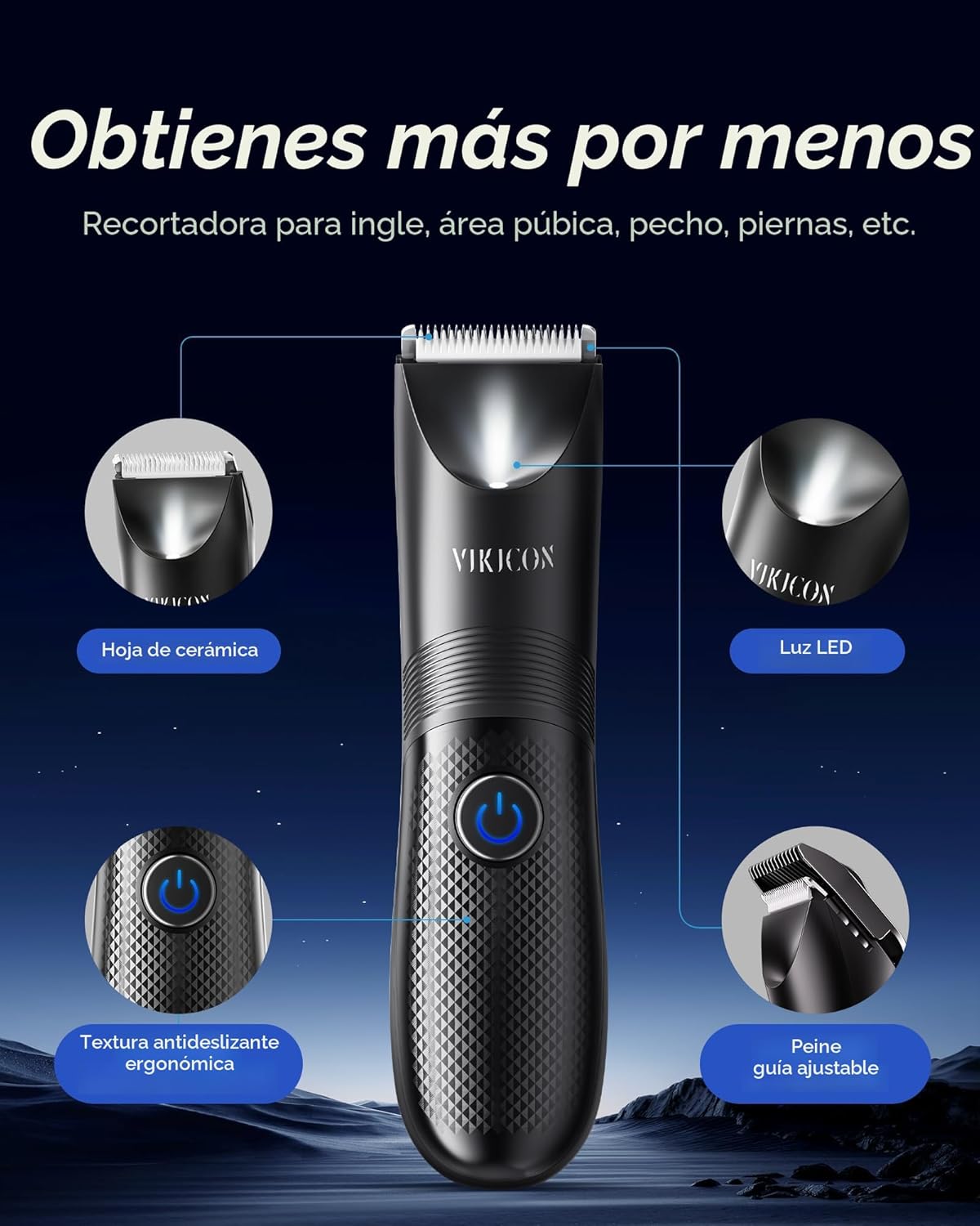 Manscape - Afeitadora eléctrica para hombre, sin rasguños, afeitado...