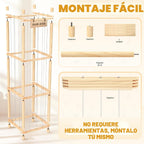 Woodure Almacenamiento y Organizador de Animales de Peluche, Soport...