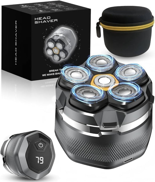 Afeitadora de cabeza para hombres calvos, maquinilla de afeitar elé...