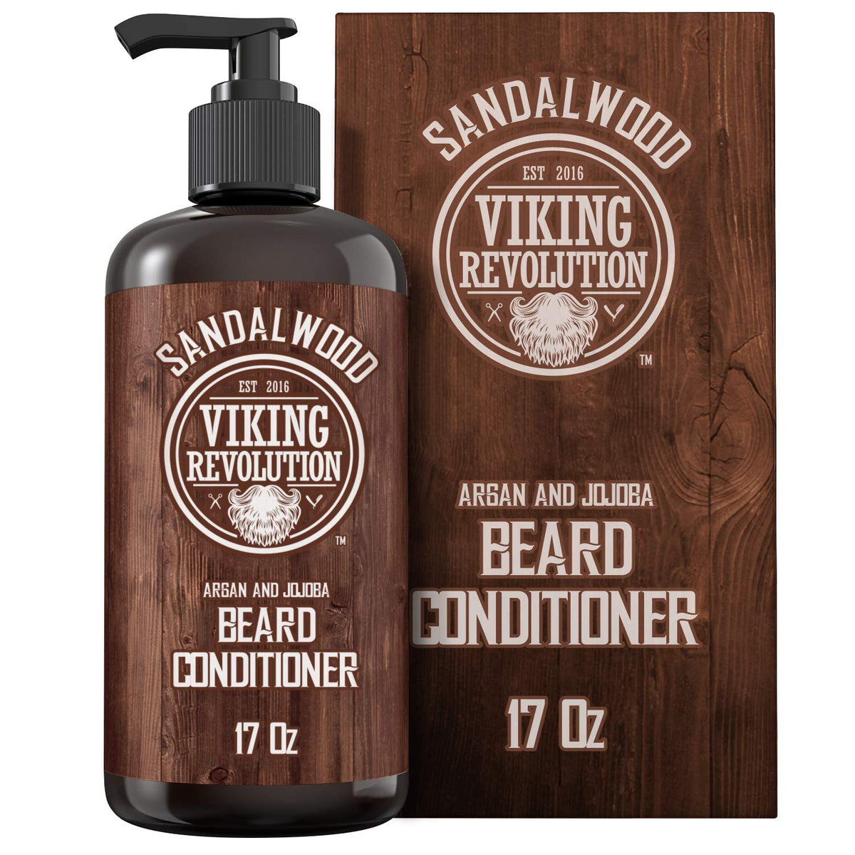 Viking Revolution Acondicionador para barba - Sándalo - 17 oz | For...