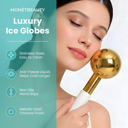 MonétBeauty Globos de Hielo de Acero Inoxidable para Tratamientos F...