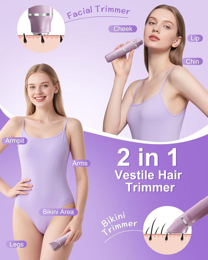 VEGITERIA Maquinillas de afeitar eléctricas para mujer, recortadora...