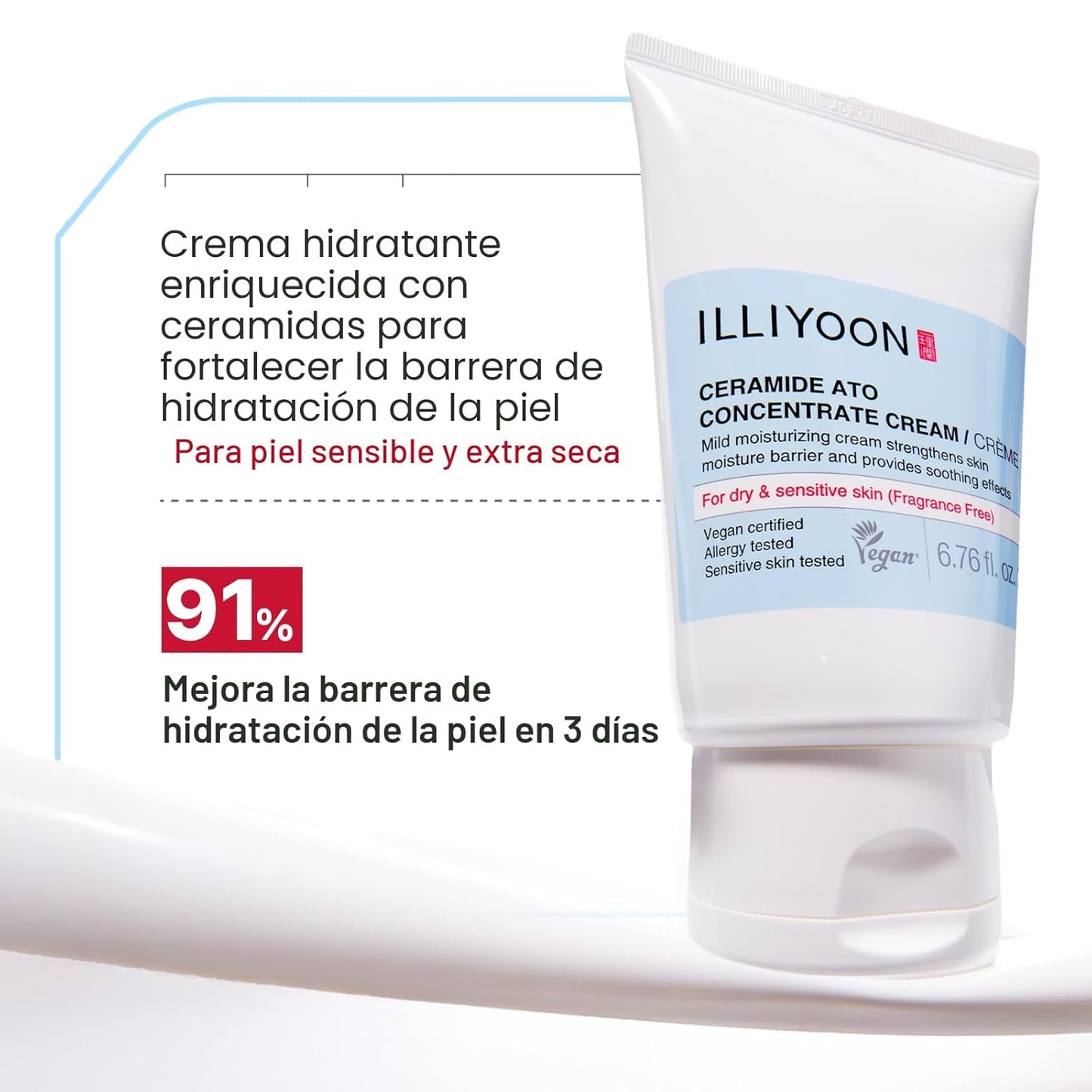 Illiyoon Ceramide Ato Concentrate Cream | Hidratante para piel seca...