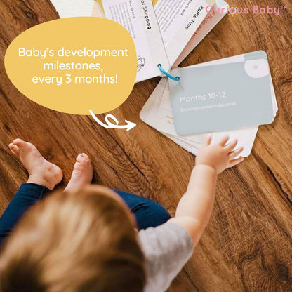 Curious Baby™ Más de 40 actividades galardonadas para Baby & Me (0-12 meses) | Ideas creativas de juego centradas en el desarrollo y estimulantes para bebé y yo | Incluye tarjetas de alto contraste en