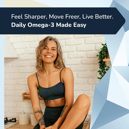 Suplementos de aceite de pescado Omega 3 para mujeres y hombres, 12...