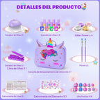 Set de Esmalte de Uñas para Niñas, Kit Todo en Uno de Arte de Uñas...